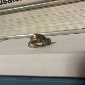 Sterling silver hand ring vintage marked size 7 sale